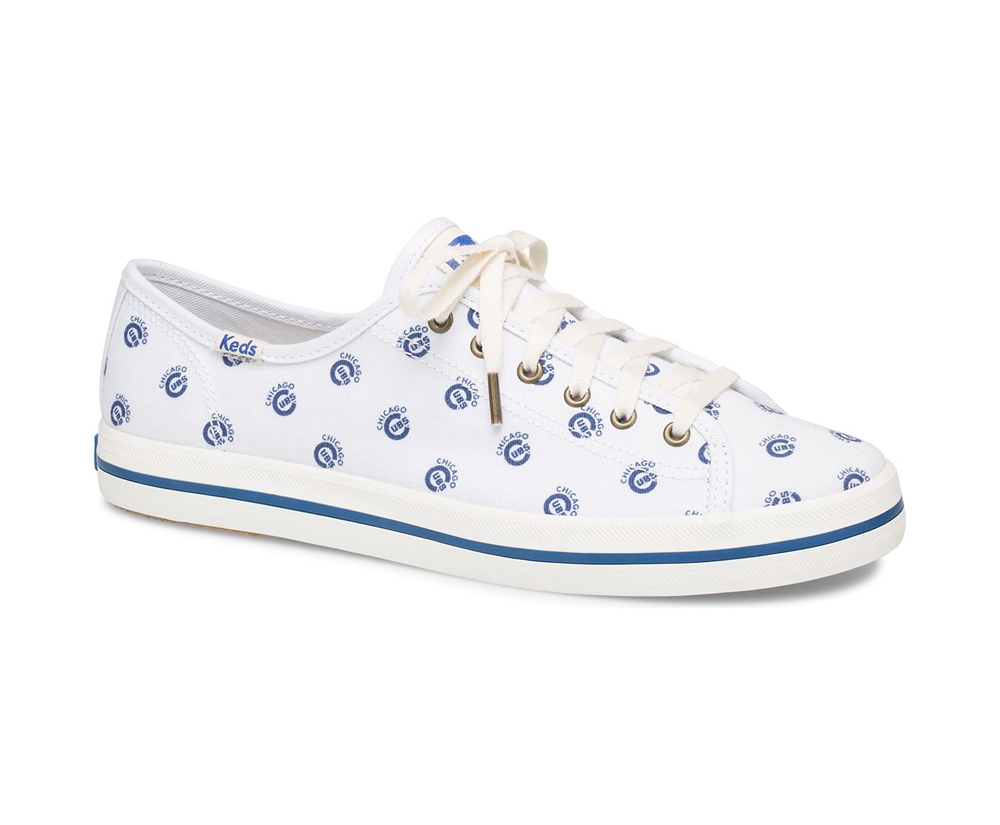 Zapatillas Keds Mujer Blancas/Azules - Kickstart Mlb® - 960-HPYTZR